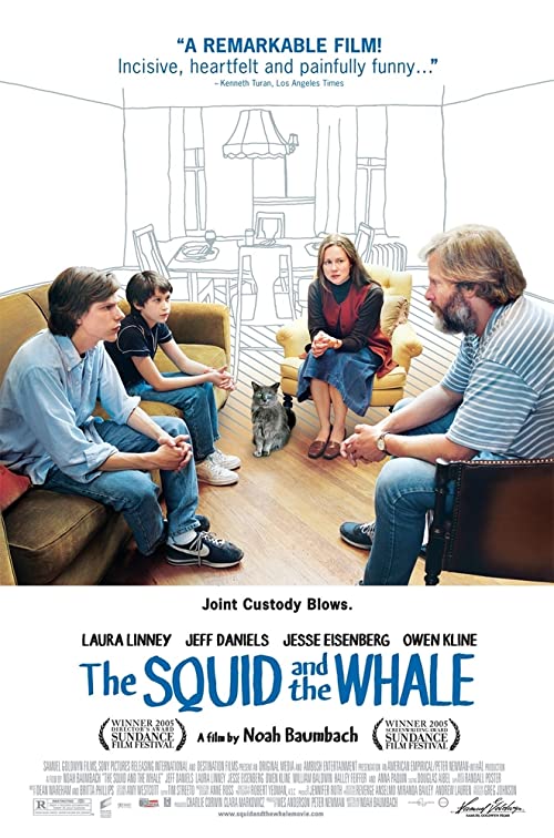 دانلود فیلم The Squid and the Whale 2005 ( ماهی مرکب و نهنگ ۲۰۰۵ ) با زیرنویس فارسی چسبیده