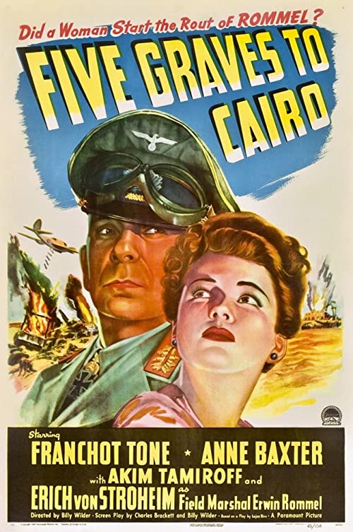 دانلود فیلم Five Graves to Cairo 1943 با زیرنویس فارسی چسبیده