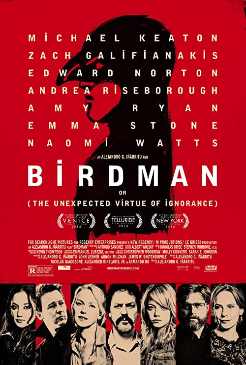 دانلود فیلم Birdman or (The Unexpected Virtue of Ignorance) 2014 ( مرد پرنده‌ای یا فضیلت غیرمترقبه‌ی جهالت ۲۰۱۴ ) با زیرنویس فارسی چسبیده