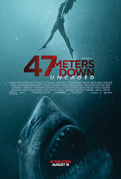 دانلود فیلم ۴۷ Meters Down: Uncaged 2019 ( ۴۷ متر زیرآب: خارج از قفس ۲۰۱۹ ) با زیرنویس فارسی چسبیده