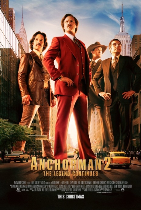 دانلود فیلم Anchorman 2: The Legend Continues 2013 ( گوینده ۲: افسانه ادامه دارد ۲۰۱۳ ) با زیرنویس فارسی چسبیده