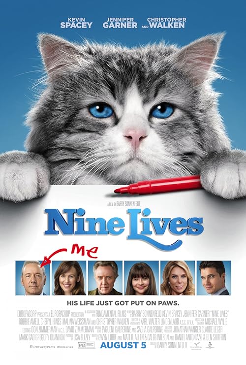 دانلود فیلم Nine Lives 2016 ( نه جان ۲۰۱۶ ) با زیرنویس فارسی چسبیده