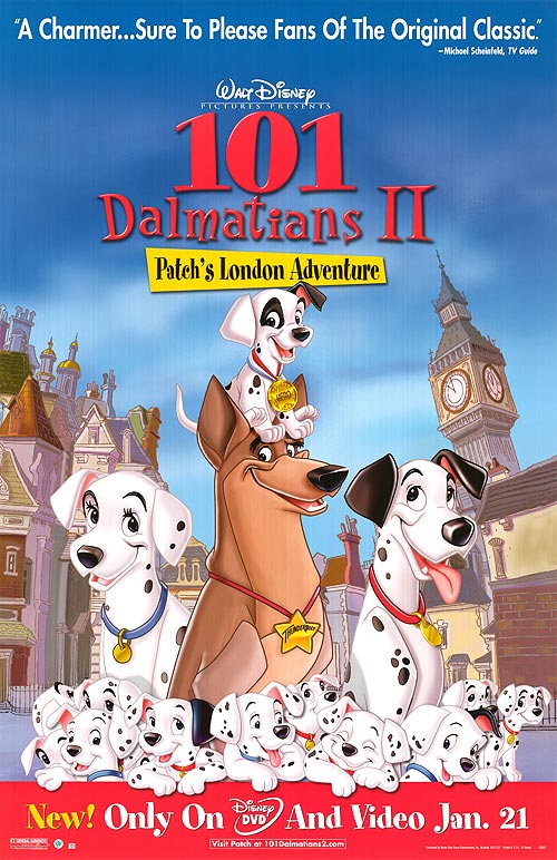 دانلود انیمیشن ۱۰۱ Dalmatians 2: Patch’s London Adventure 2002 (  ۱۰۱ سگ خالدار ۲: ماجرای پچ در لندن ۲۰۰۲ ) با لینک مستقیم + دوبله