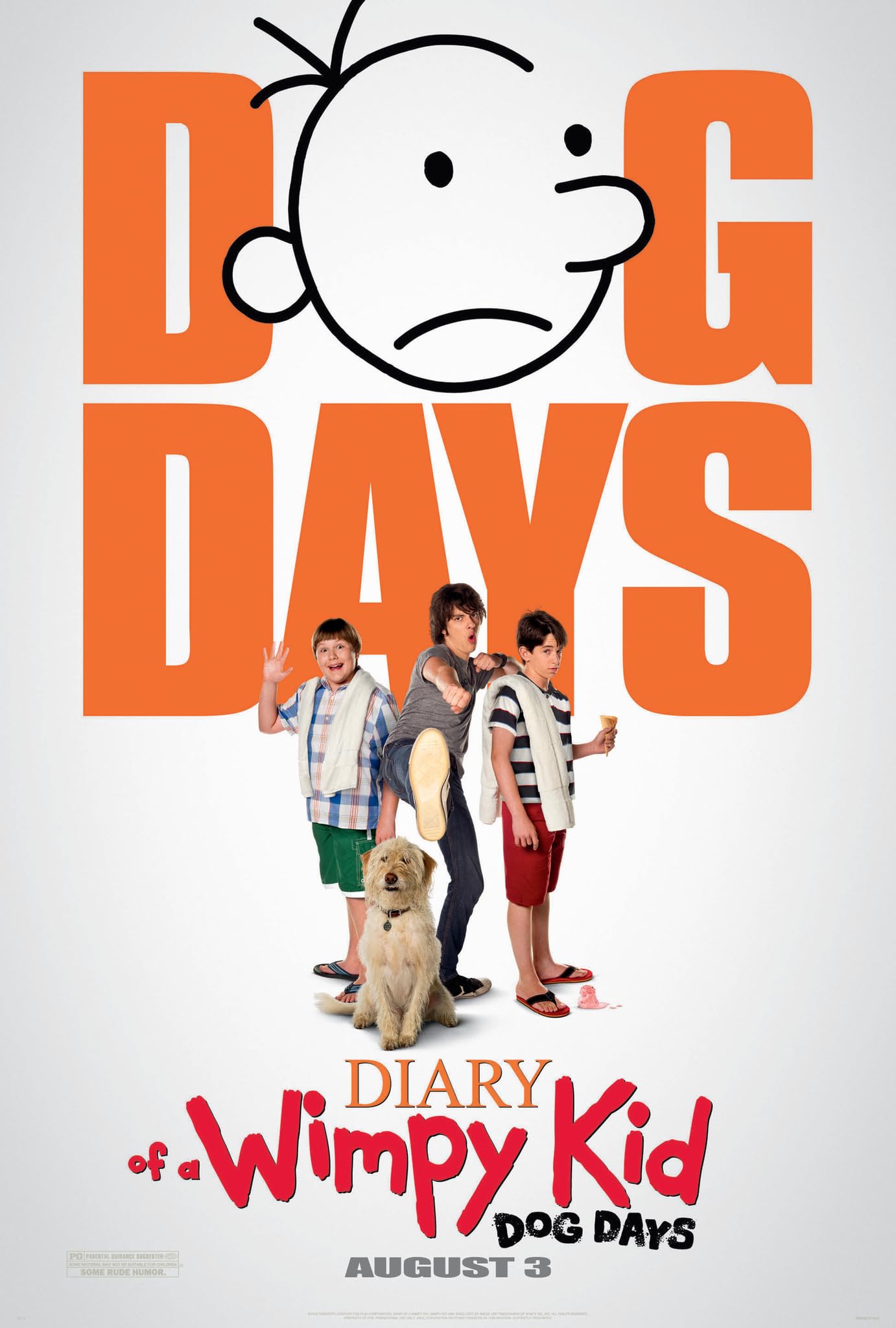 دانلود فیلم Diary of a Wimpy Kid: Dog Days 2012 ( دفترچه خاطرات یک بی عرضه چله تابستان ۲۰۱۲ ) با زیرنویس فارسی چسبیده
