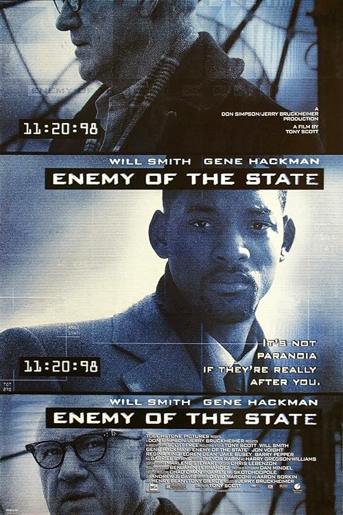 دانلود فیلم Enemy of the State 1998 ( دشمن ملت ۱۹۹۸ ) با زیرنویس فارسی چسبیده