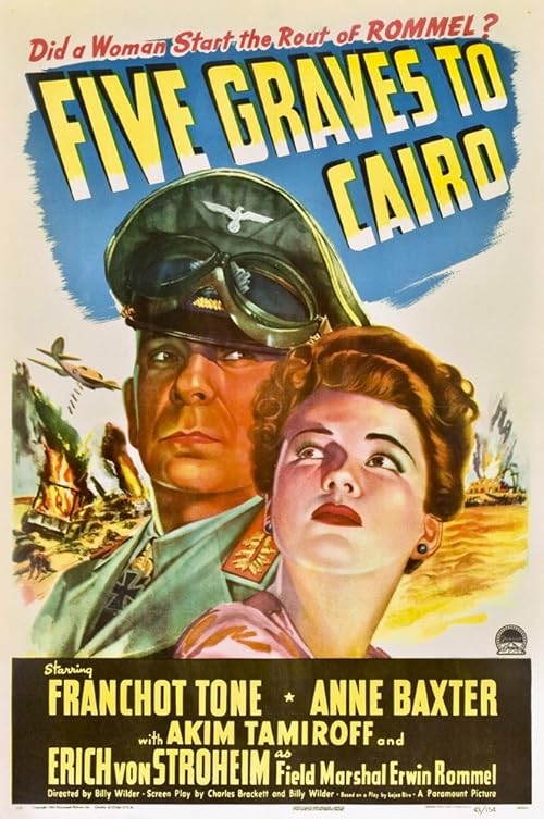 دانلود فیلم Five Graves to Cairo 1943 با زیرنویس فارسی چسبیده