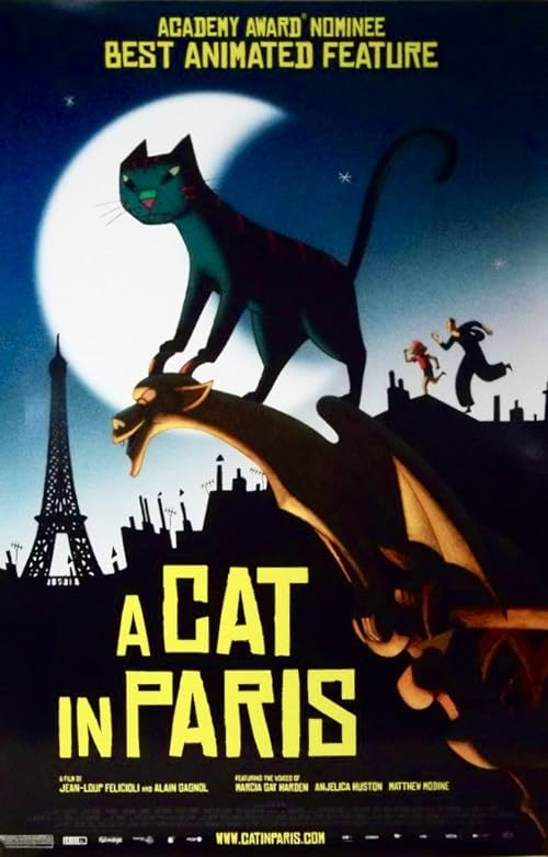 دانلود انیمیشن A Cat in Paris 2010 ( گربه ای در پاریس ۲۰۱۰ ) با زیرنویس فارسی چسبیده