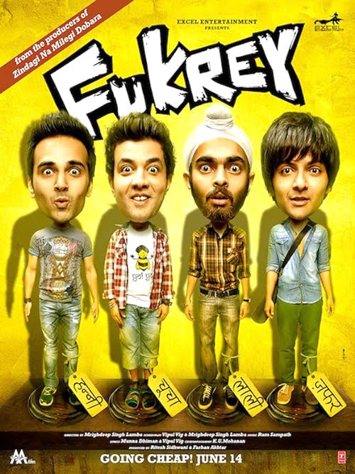دانلود فیلم Fukrey 2013 ( فوکری ۲۰۱۳ ) با زیرنویس فارسی چسبیده