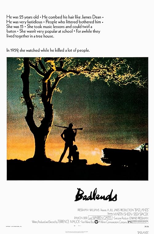 دانلود فیلم Badlands 1973 ( زمین‌های لم‌یزرع ۱۹۷۳ ) با زیرنویس فارسی چسبیده